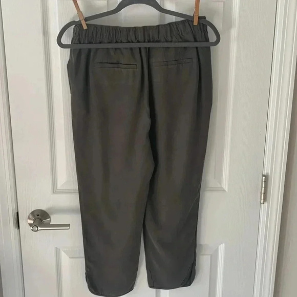 Boden Silk blend elastic waist drawstring crop pants - Picture 3 of 5
